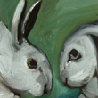 White Rabbits -Painting, 2004