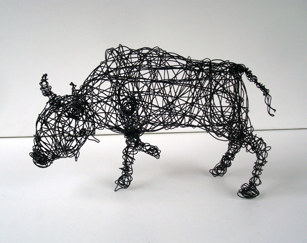 Bison sculpture by Nakisha