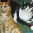 Four Cats -Painting, 2004