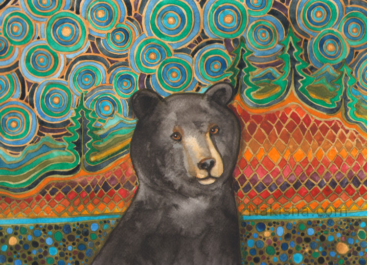 Oh Bear - Painting by Nakisha