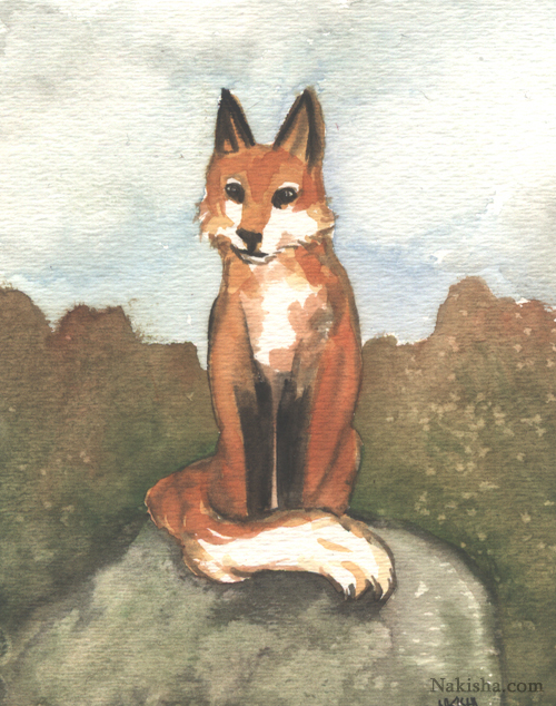 Prince of the Forest- Fox Painting