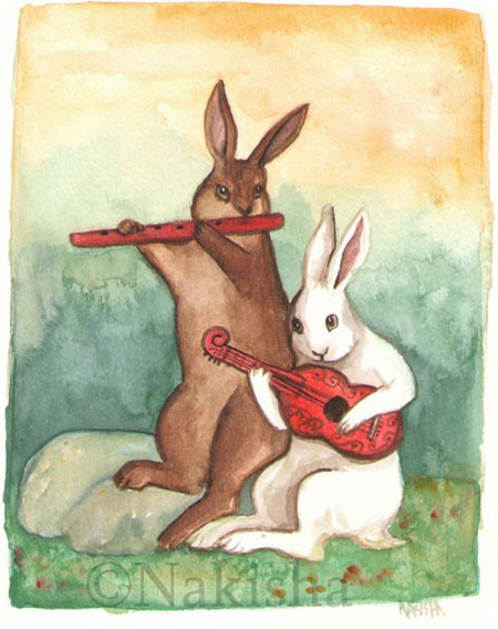 Summer Concert -Rabbit Painting