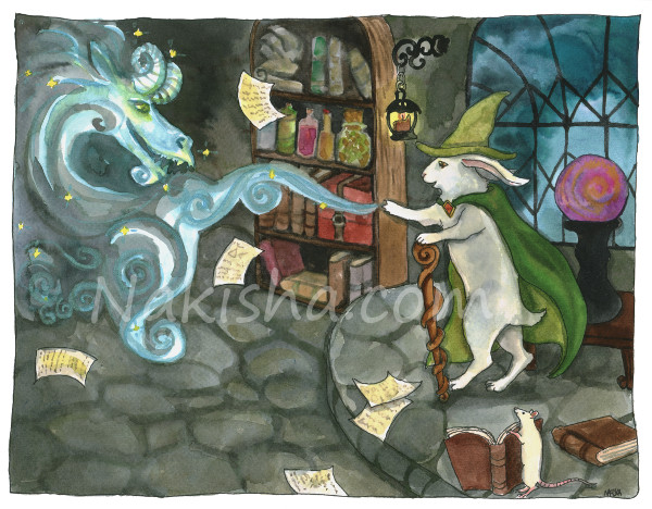 Wizard, Painting by Nakisha
